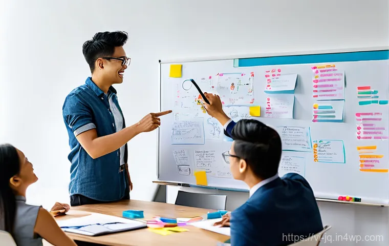 심리적 안전감을 위한 다양성 및 포용성 증진 전략 - **Prompt 1: Brainstorming for Breakthroughs**
    "A diverse team of young Vietnamese professionals,...