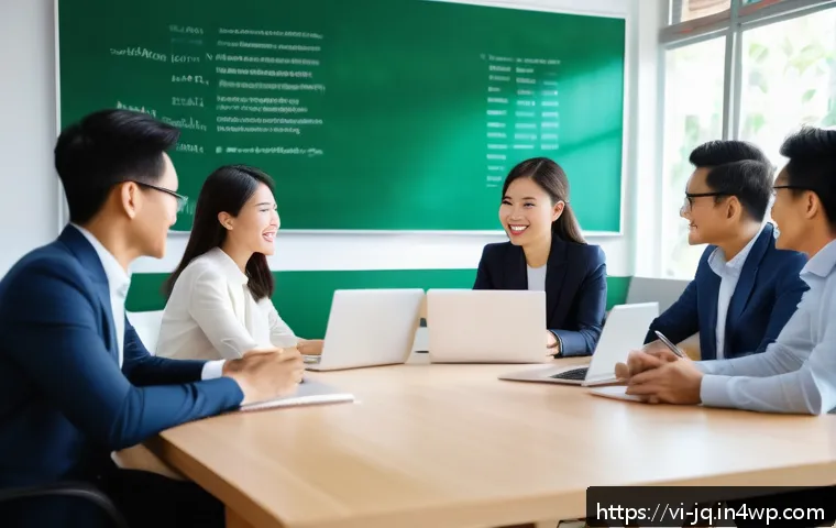심리적 안전감을 위한 팀 내 갈등 예방 전략 - A modern Vietnamese office meeting room scene featuring a diverse group of professional employees en...